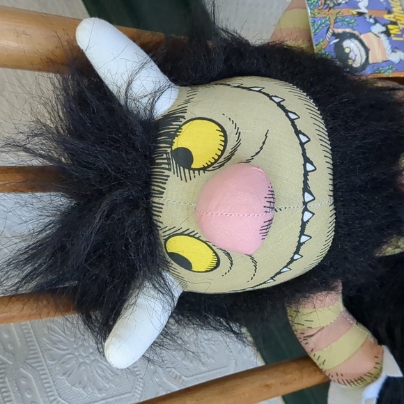 Vintage 1980 Where The Wild Things Are Moishe 14”Plush Monster Toy - Picture 2 of 14